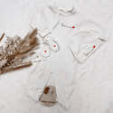 Ensemble Naissance Bébé Personnalisable - Pyjama + Bonnet + Moufles En Coton 100% - Taille 3-6 Mois - Cadeau De Naissance Ou Baby Shower - 3