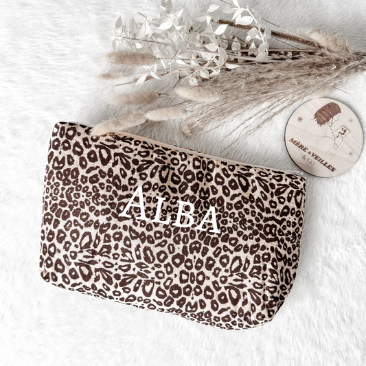჻ Trousse de toilette léopard ჻