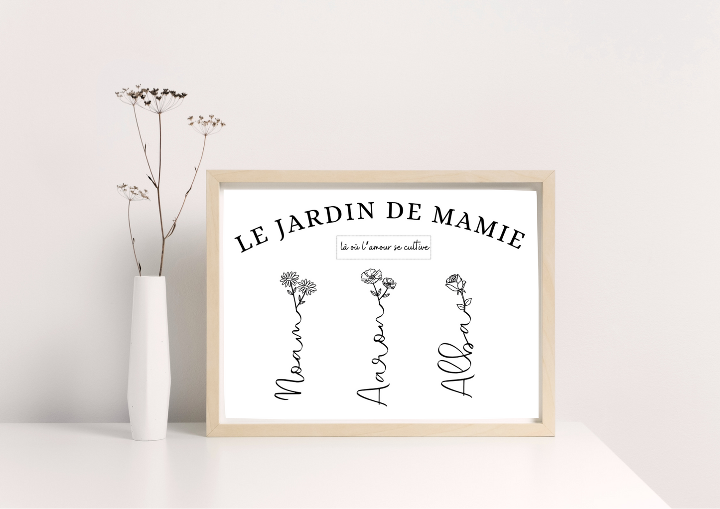 Le jardin de Mamie | N&B
