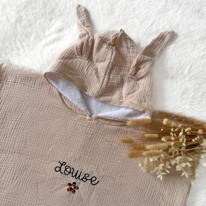 Poncho de bain - Gaze de coton