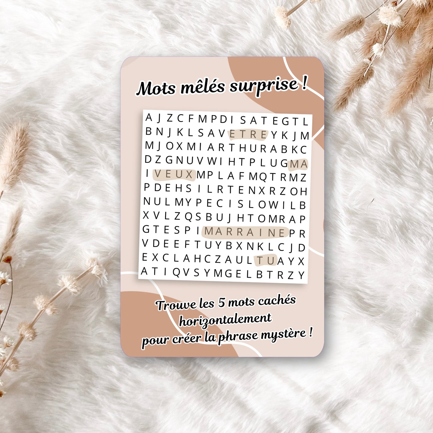 Mots mêlés surprise !