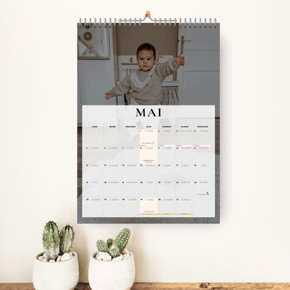 Calendrier / 1 page par mois