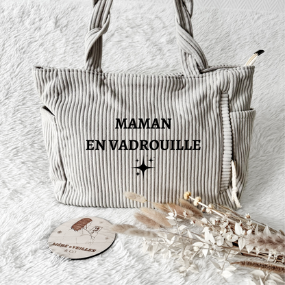 Sac fourre-tout - Velours côtelé