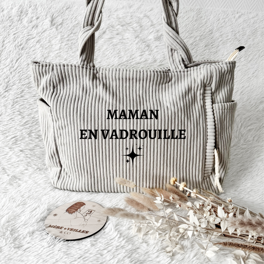 Sac fourre-tout - Velours côtelé