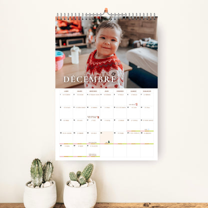 Calendrier / 1 page par mois