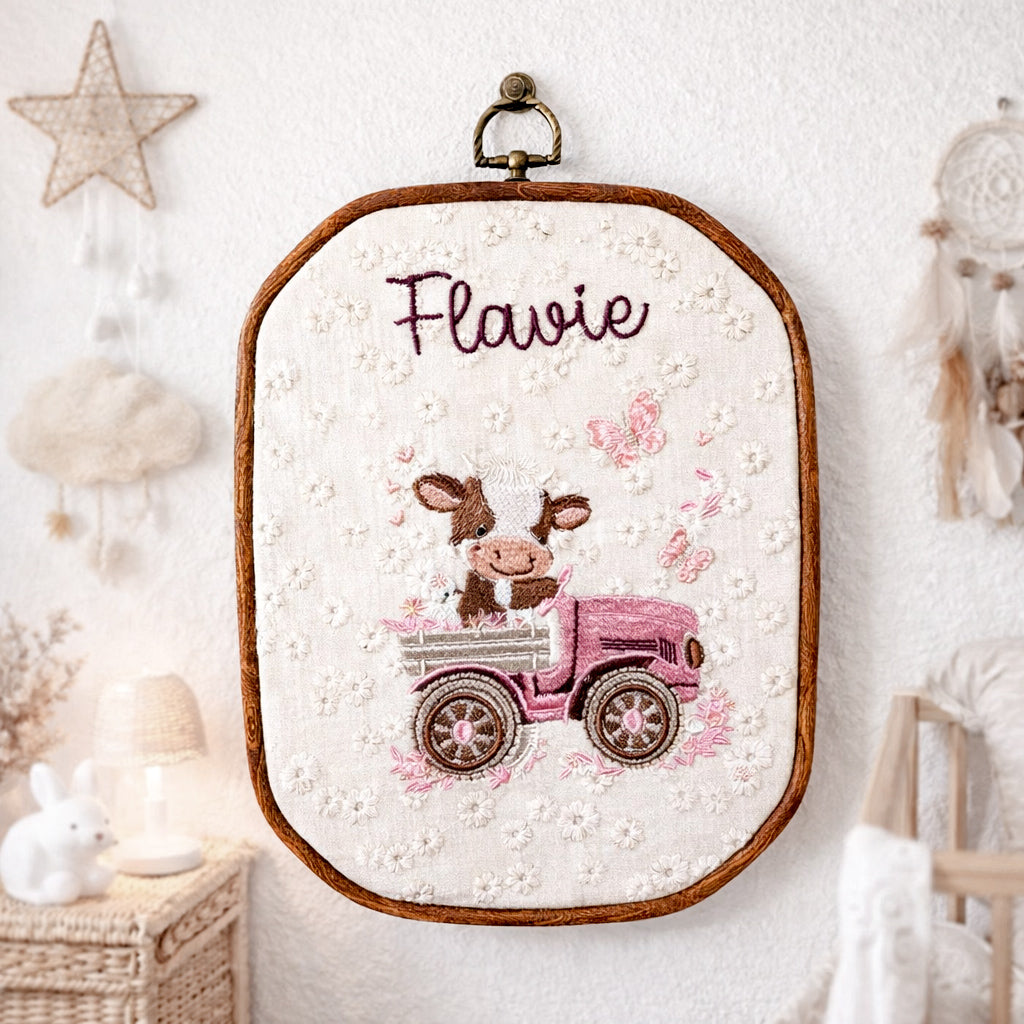 Tambourin vintage motif