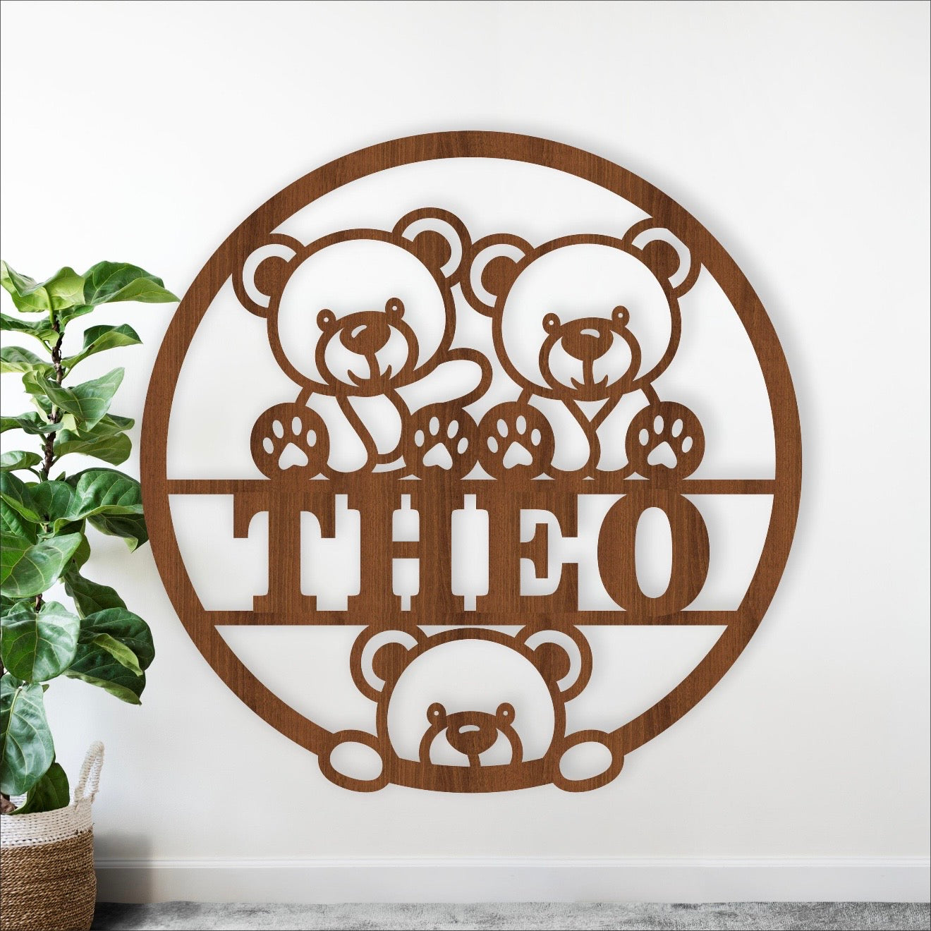 Décoration en bois à thème