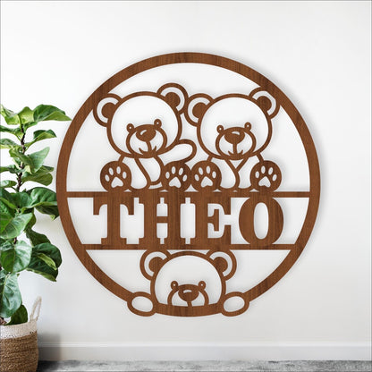 Décoration en bois à thème