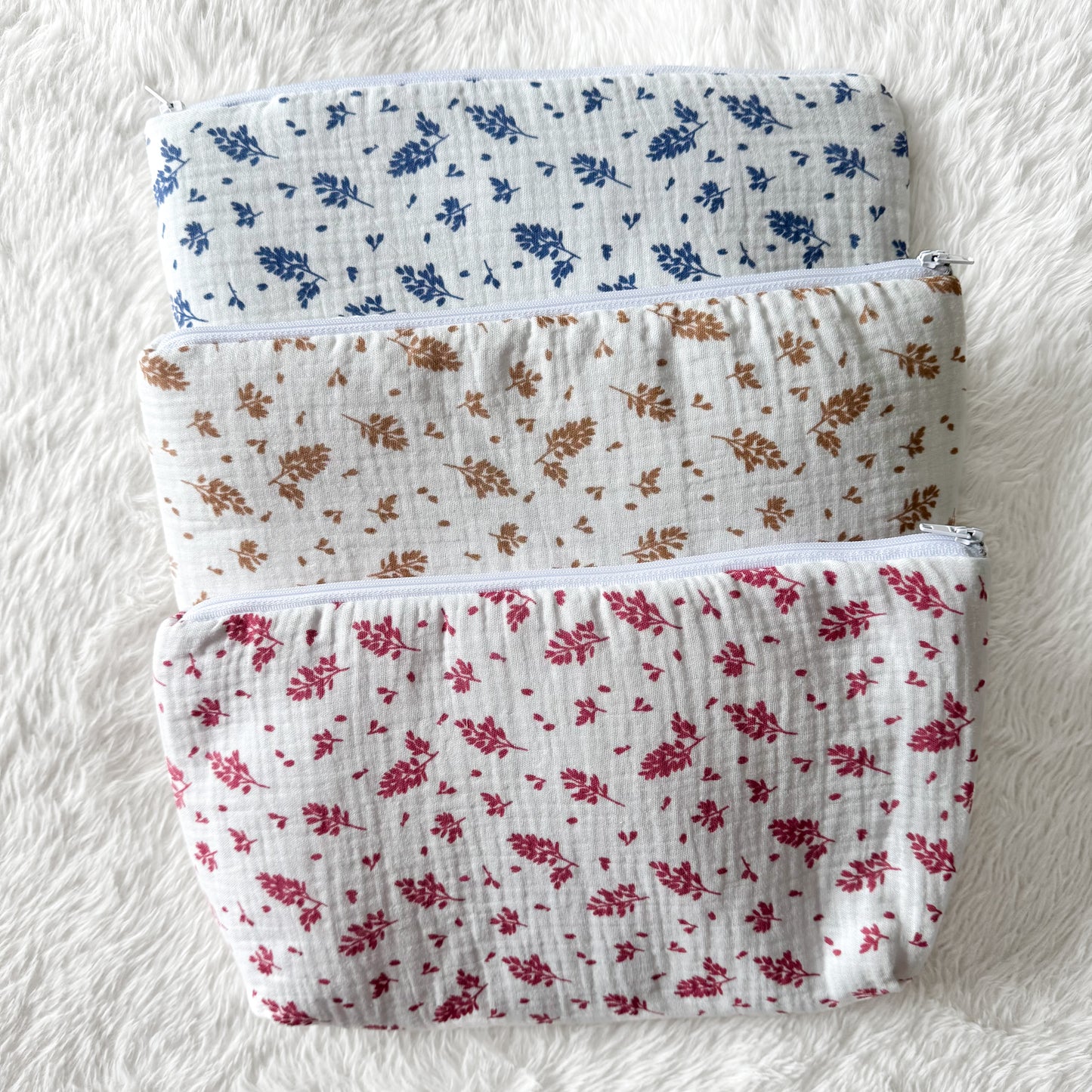 ☘︎ Trousse de toilette feuilles ☘︎