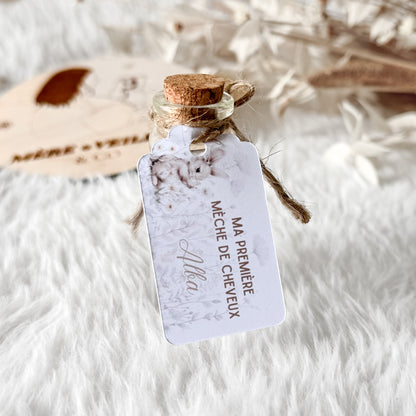 Fiole « ma première mèche de cheveux »