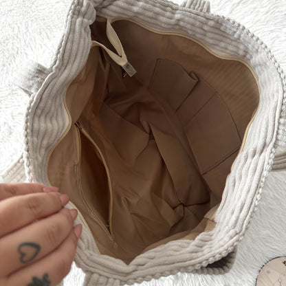 Sac fourre-tout - Velours côtelé