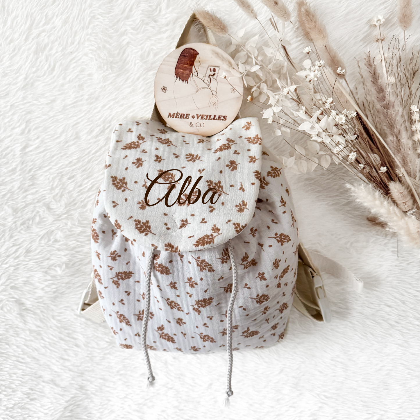 ☘︎ Sac à dos feuilles ☘︎