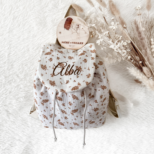 ☘︎ Sac à dos feuilles ☘︎