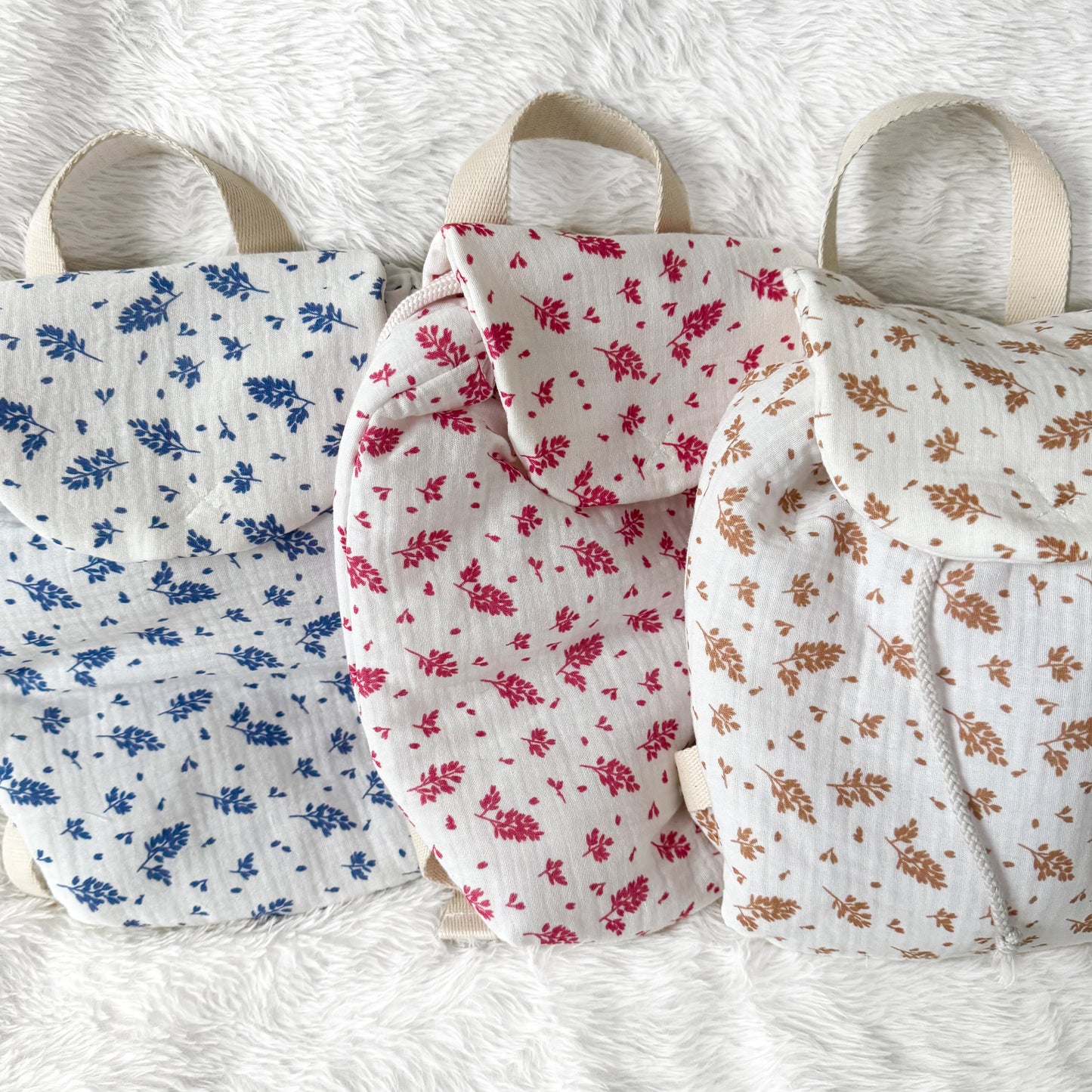 ☘︎ Sac à dos feuilles ☘︎