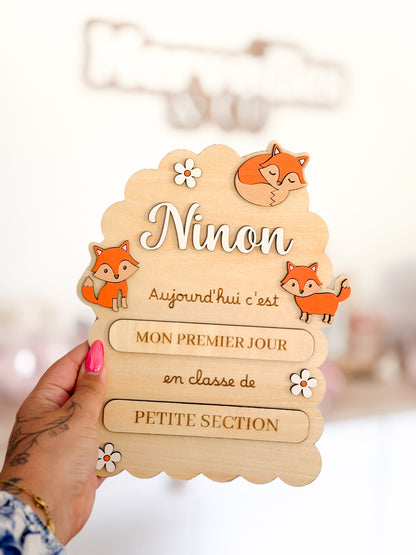Pancarte rentrée scolaire