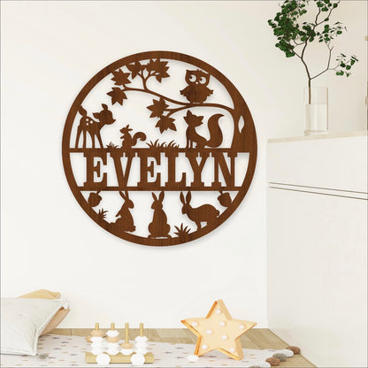 Décoration en bois à thème