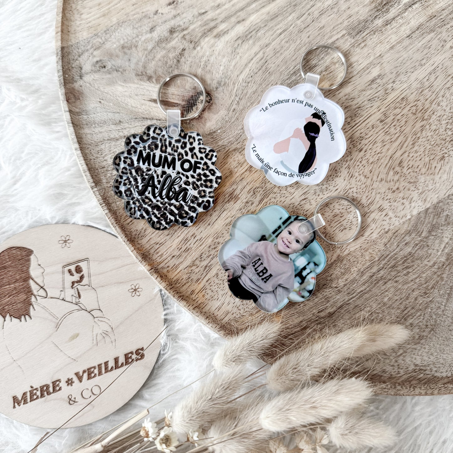 Porte-clé marguerite