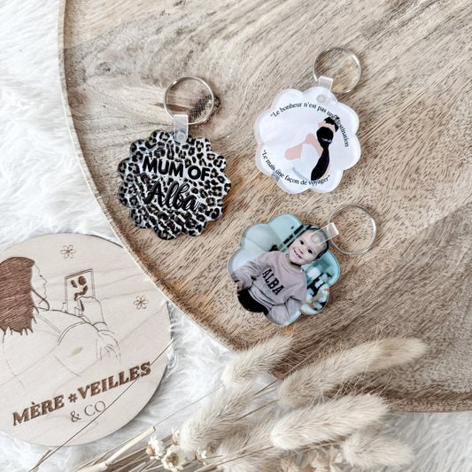 Porte-clé marguerite