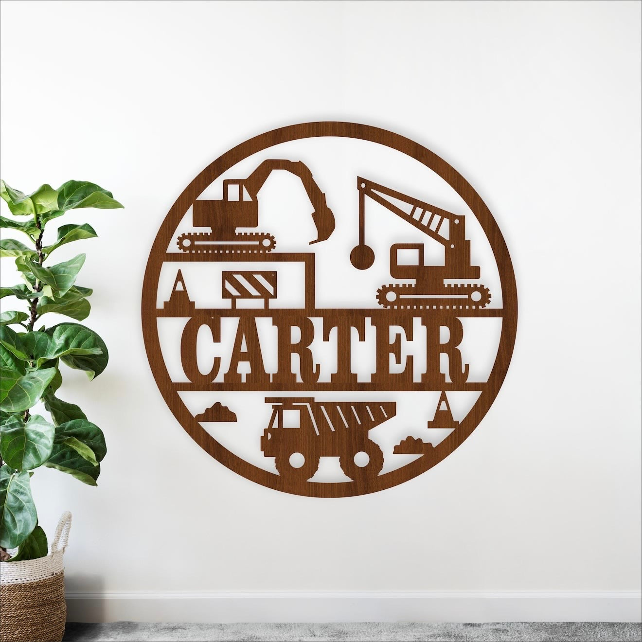 Décoration en bois à thème
