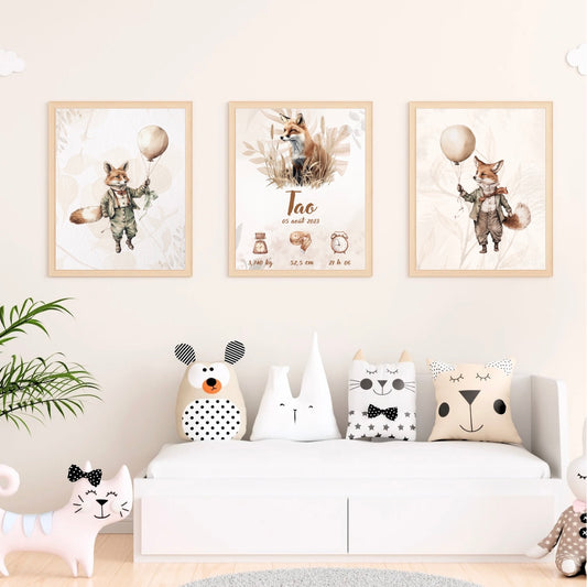 Trio d’affiches | Renard