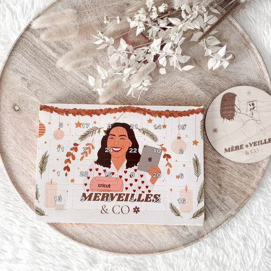 Mini Calendrier chocolat 𝐌𝐞𝐫𝐯𝐞𝐢𝐥𝐥𝐞𝐬 & 𝐂𝐨.