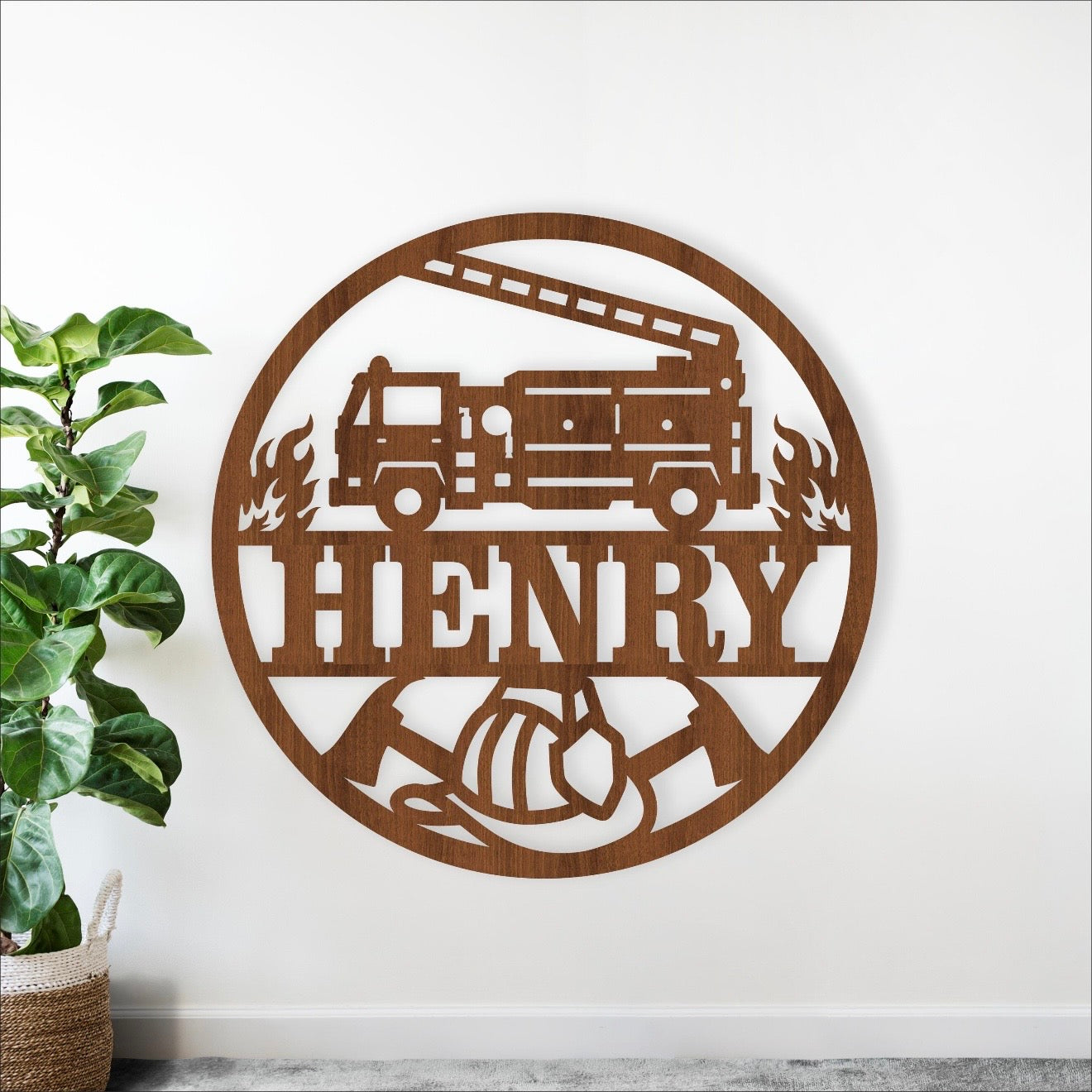 Décoration en bois à thème
