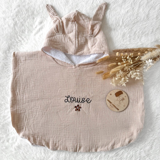 Poncho de bain - Gaze de coton
