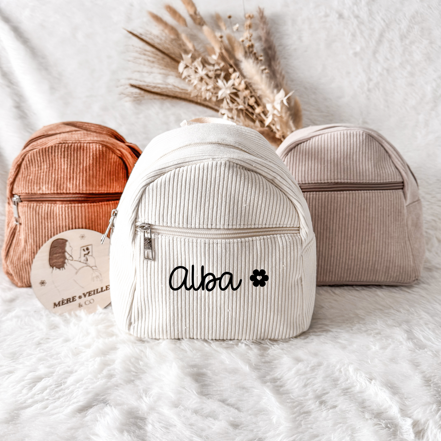 Petit Sac à dos Velours côtelé
