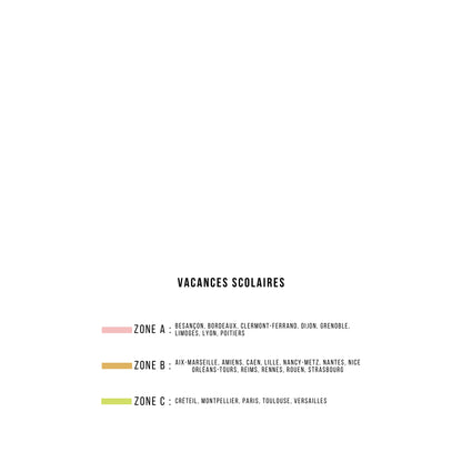 Calendrier / 1 page par mois