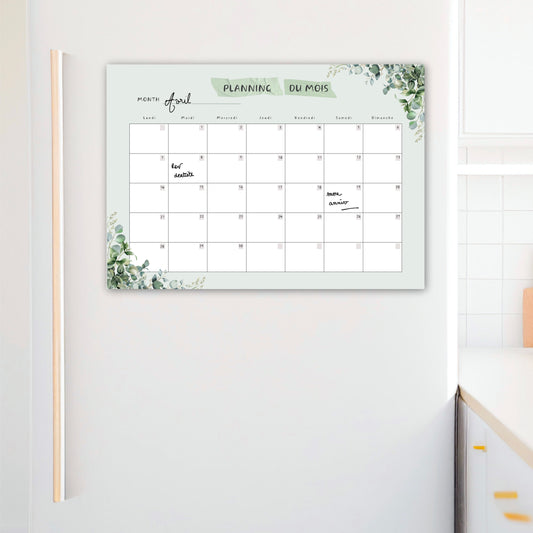 Planning Mensuel | Vert sauge