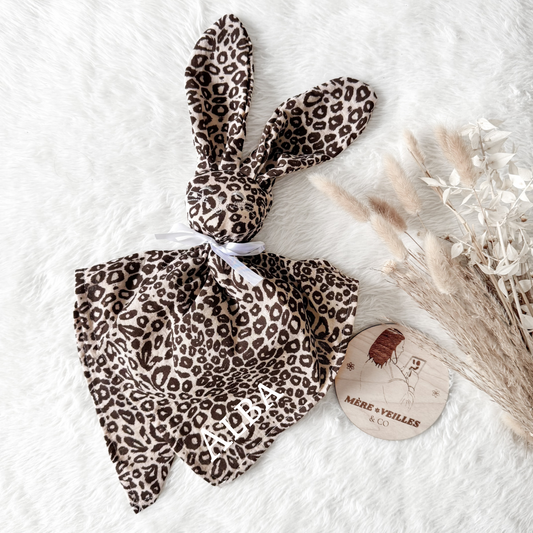 ჻ Doudou lapin léopard ჻