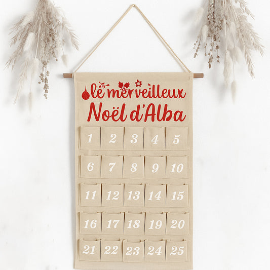 Calendrier de l’avent à remplir