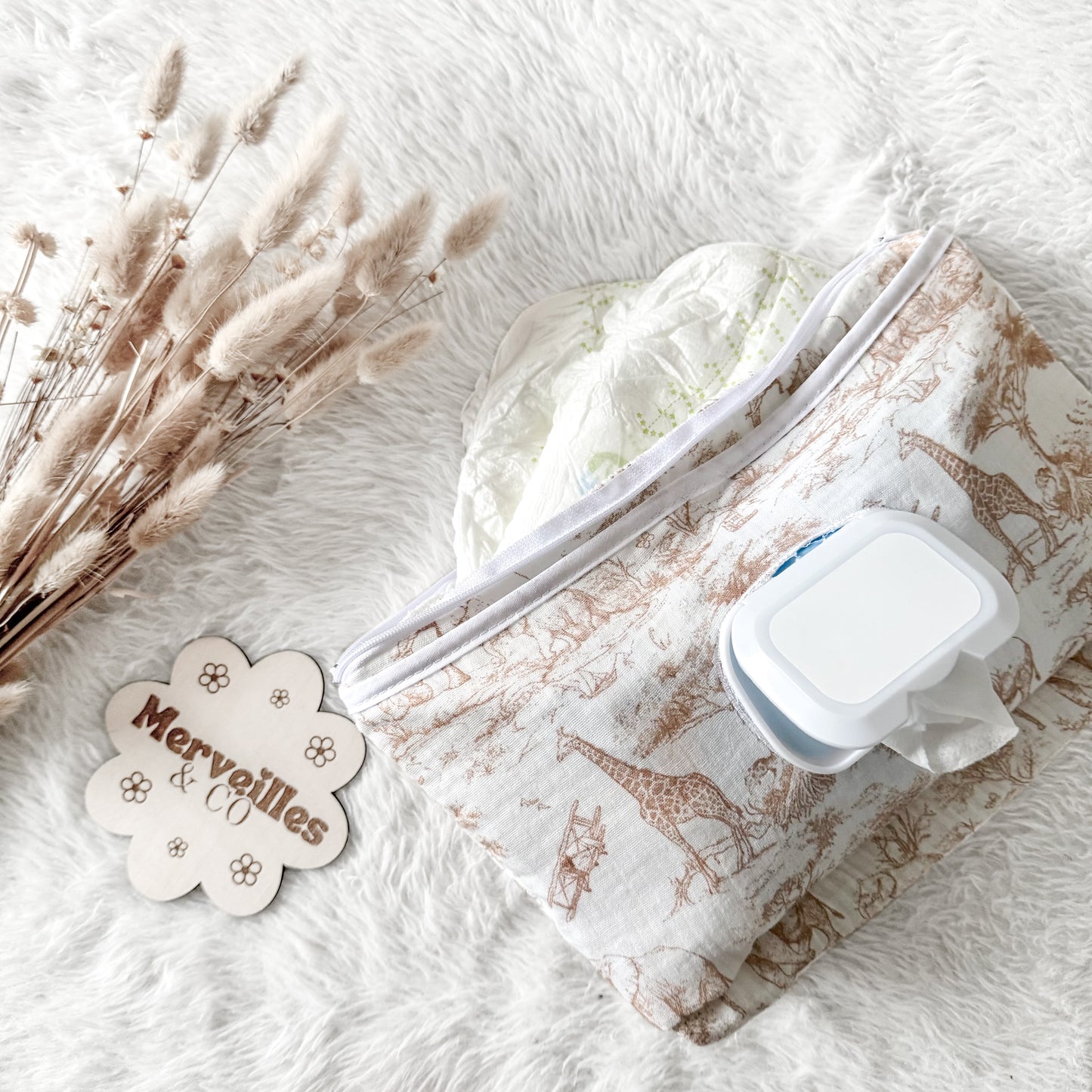 𓃱 Trousse à lingettes Savane 𓃱