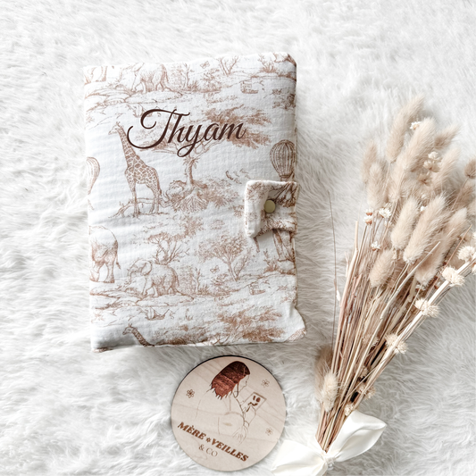 𓃱 Protège carnet de santé Savane 𓃱