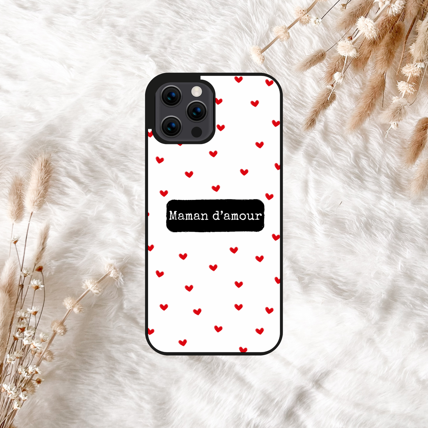 Coque de téléphone - motifs cœurs