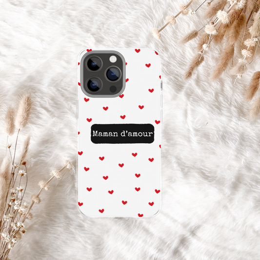 Coque de téléphone - motifs cœurs